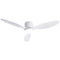 52 Inch Ceiling Fan with LED Light DC Motor Remote White 3 Blade