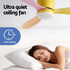 52'' Ceiling Fan 3 Blades DC Motor w/Light w/Remote Yellow Pink Orange