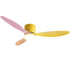 52'' Ceiling Fan 3 Blades DC Motor w/Light w/Remote Yellow Pink Orange