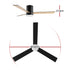 52'' Ceiling Fan 3 Blades Double-sided DC Motor w/Light w/Remote Light Wood and bLack