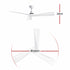 Devanti 52" Ceiling Fan Modern Minimalism 3 Blades 6 Speeds DC Motor Remote
