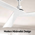 Devanti 52" Ceiling Fan Modern Minimalism 3 Blades 6 Speeds DC Motor Remote