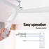 Devanti 52" Ceiling Fan Modern Minimalism 3 Blades 6 Speeds DC Motor Remote