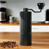 Manual Coffee Grinder with 24 Adjustable Settings | Hand Coffee Bean Burr Mill for Espresso French Press | Portable Stainless Steel Quiet Grinder with Storage Bag for Travel Camping, Black