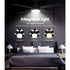 Ceiling Fan 52 Inch AC Motor with LED Light Remote 3 Speed Black