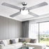 52" Ceiling Fan – LED Light, Remote Control, 6‑Speed DC Motor, Reverse Mode