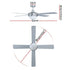 52" Ceiling Fan – LED Light, Remote Control, 6‑Speed DC Motor, Reverse Mode