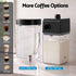 Devanti Capsule Coffee Pod Machine with Milk Frother, Black