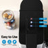 Devanti Capsule Coffee Pod Machine with Milk Frother, Black