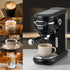 19‑Bar Espresso Coffee Maker – Milk Frother, 1L Tank, Black