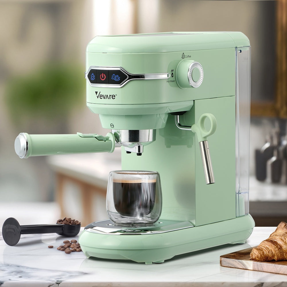 Coffee Machine Latter Cappuccino Maker 19 Bar Milk Frother Mint