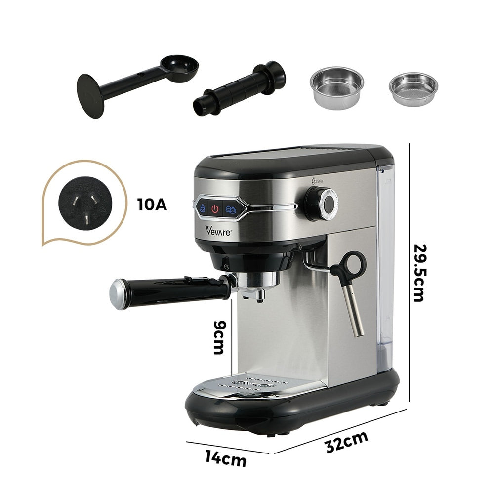 Coffee Machine Latter Cappuccino Maker 19 Bar Milk Frother
