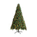 Christmas Tree 2.4M 8FT Xmas Decorations Green w/ LED Light and Pine Cones