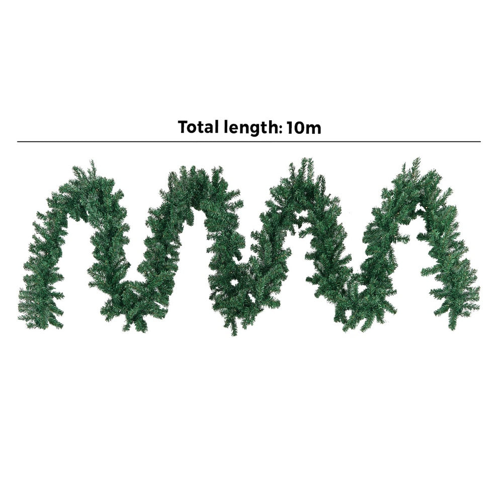 10M LED Pre Lit Christmas Garland Decor Green
