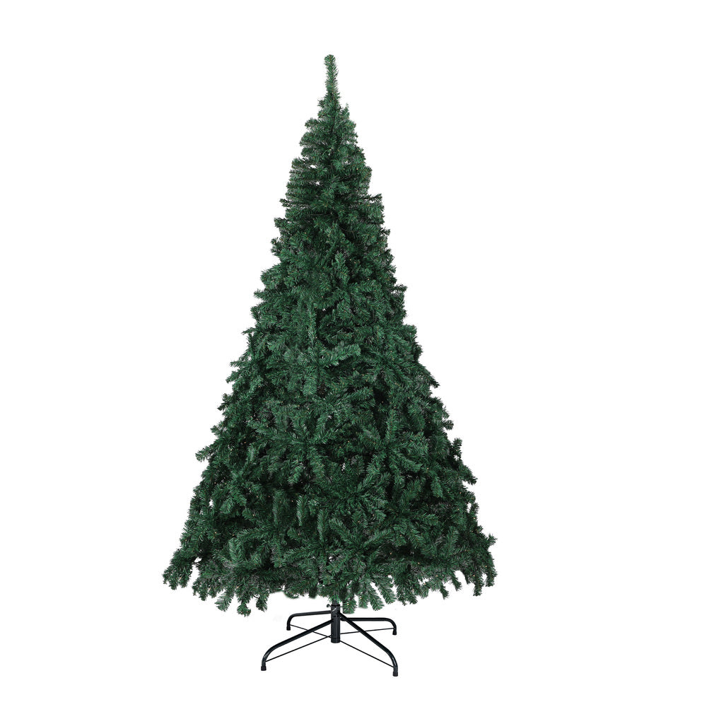LED Christmas Tree 2.4M 8FT Green, 1450 Tips, 8 Modes, PVC Set