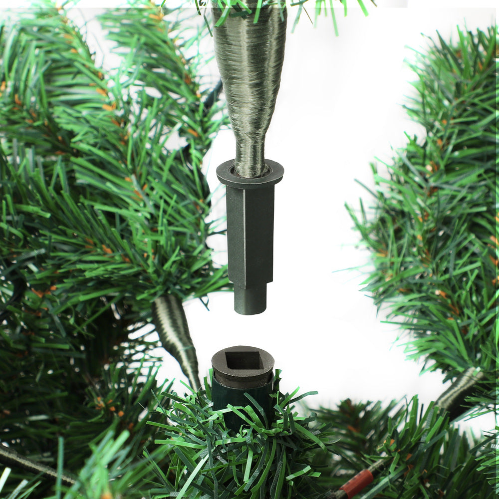 LED Christmas Tree 2.4M 8FT Green, 1450 Tips, 8 Modes, PVC Set