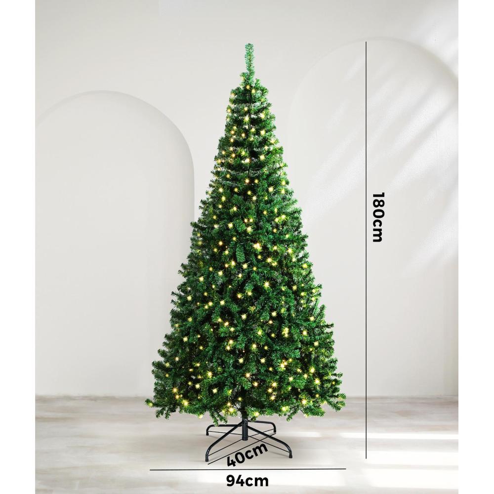 Christmas Tree 1.8M 6FT Green with LED lights