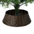 Tinseltown LED Christmas Tree 2.4M 8FT with Rattan Tree Skirt Warm Light Green