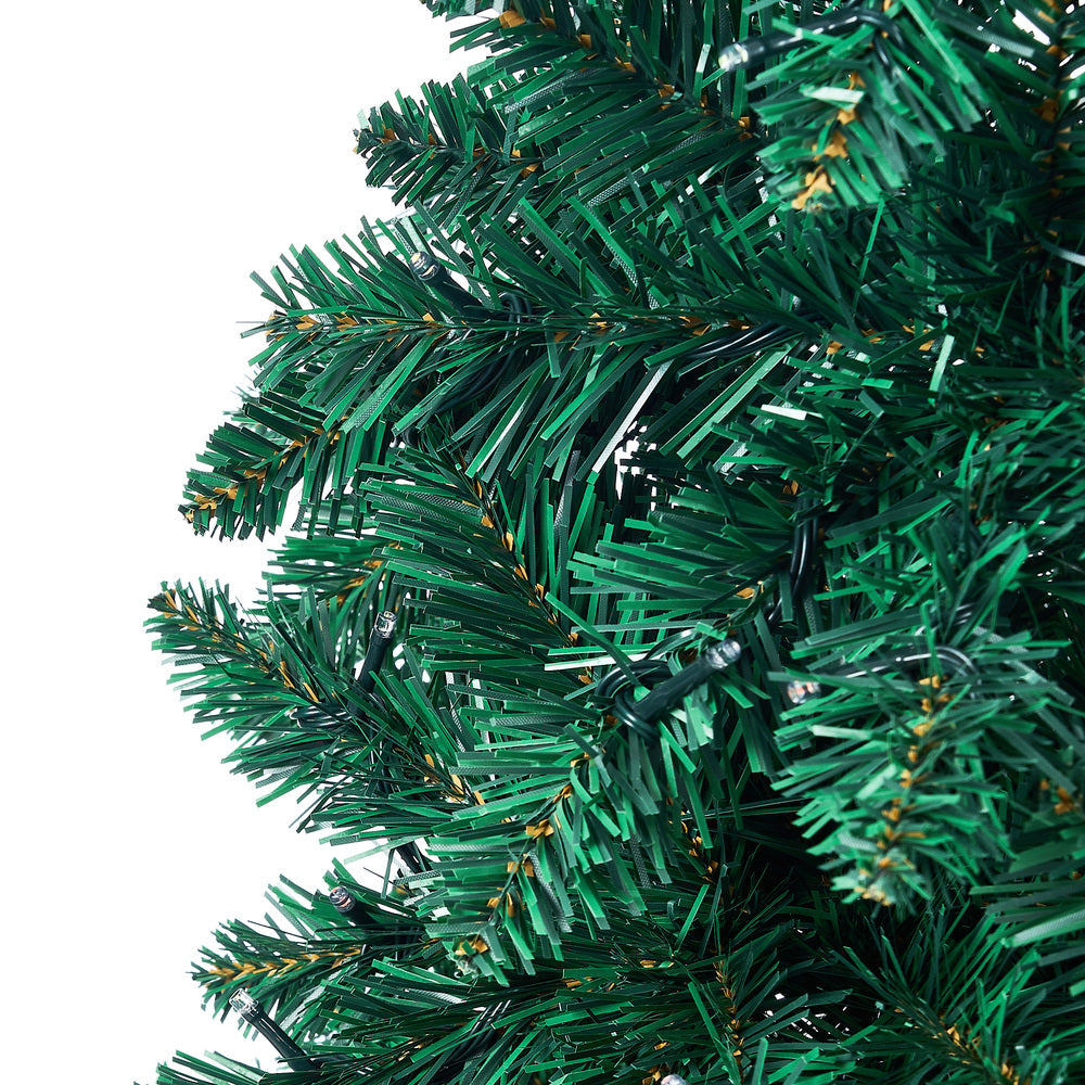 Tinseltown LED Christmas Tree 2.4M 8FT Multi Colour Lights 8 Flash Modes
