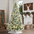 Tinseltown LED Christmas Tree 2.1M 7FT with Tree Skirt Light Snow-sprayed Green