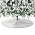 Tinseltown LED Christmas Tree 2.1M 7FT with Tree Skirt Light Snow-sprayed Green