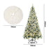 Tinseltown LED Christmas Tree 2.1M 7FT with Tree Skirt Light Snow-sprayed Green