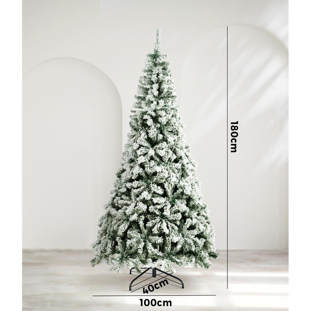 Christmas Tree 1.8M 6FT Snow Flocked Green