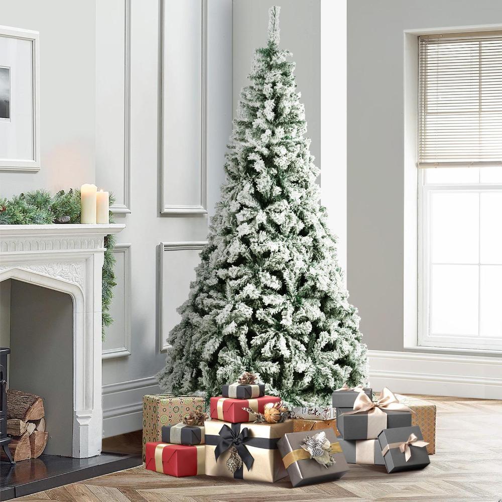 Christmas Tree 2.1M 7FT Snow Flocked Green