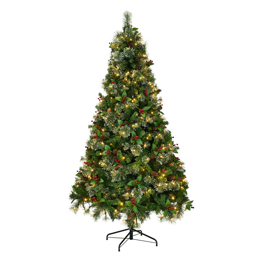 LED Christmas Tree 1.8M 6FT with Lights Ornaments Green