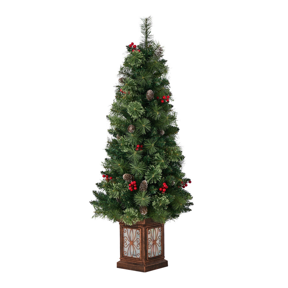Tinseltown LED Christmas Tree Home Battery Powered 120cm Green