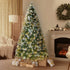 LED Christmas Tree 2.1M 7FT Pre-lit Light 8 Flash Modes Pine Cones