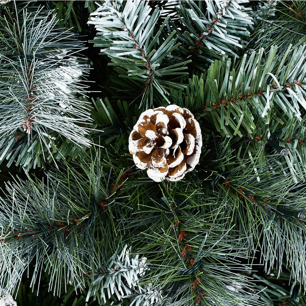 LED Christmas Tree 2.1M 7FT Pre-lit Light 8 Flash Modes Pine Cones
