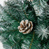 Slim Christmas Tree 6FT, Pine Cone Decorations, 480 Tips, Green Colour