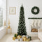 Slim Christmas Tree 1.8M 6FT Green and White