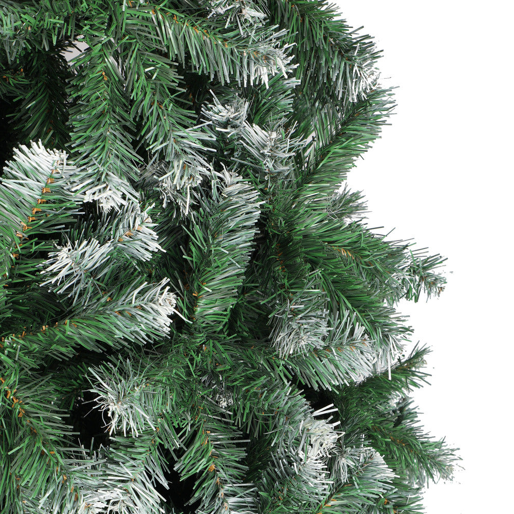 Christmas Tree 1.8M 6FT Snowy Xmas Decorations Home Decor Green 800 tips