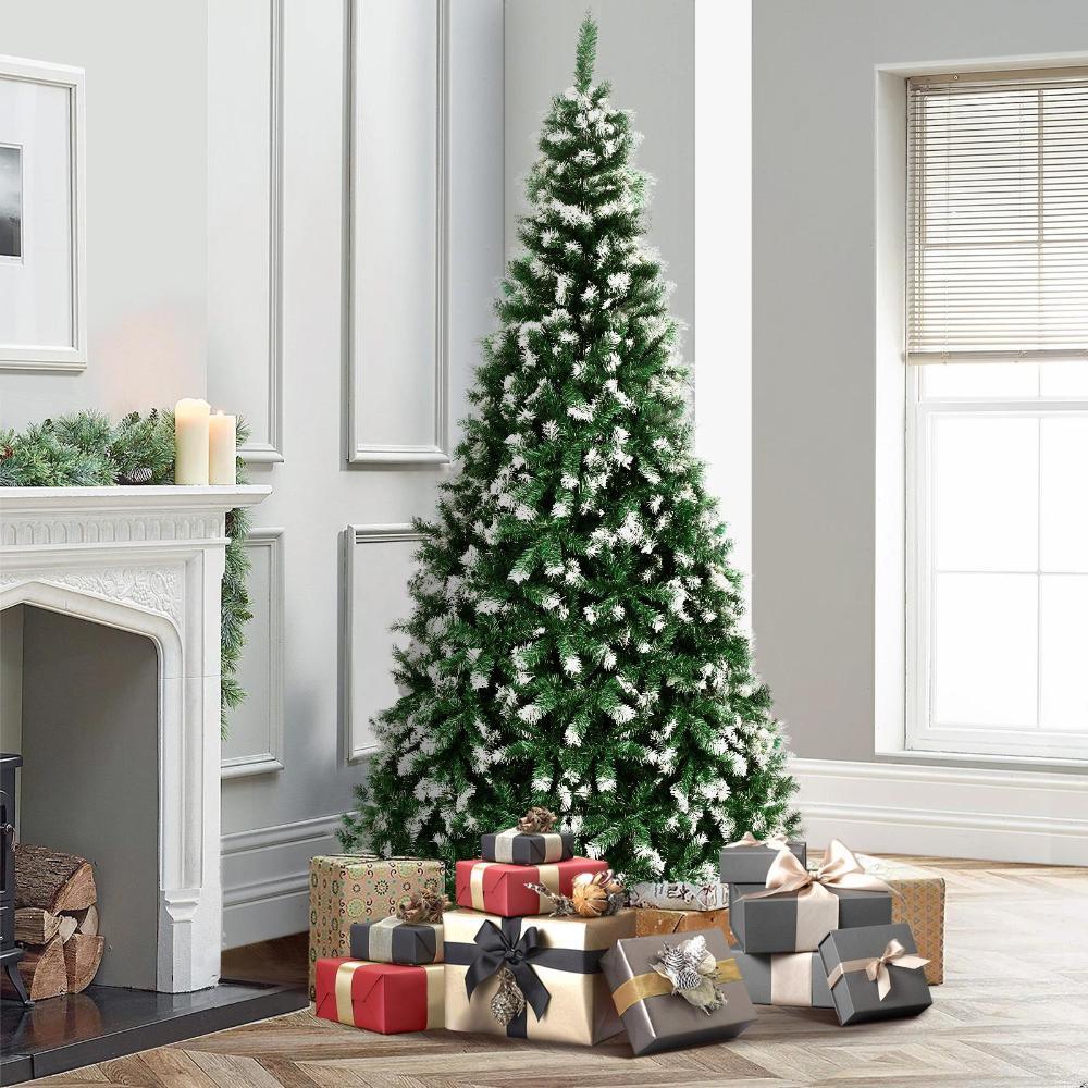 Christmas Tree 2.1M 7FT Snowy Green 1000 tips