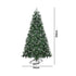 Christmas Tree 2.1M 7FT Snowy Green 1000 tips