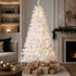 White LED Christmas Tree 2.1M 7FT, 950 Tips, 8 Modes, PVC Set