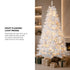 White LED Christmas Tree 2.1M 7FT, 950 Tips, 8 Modes, PVC Set