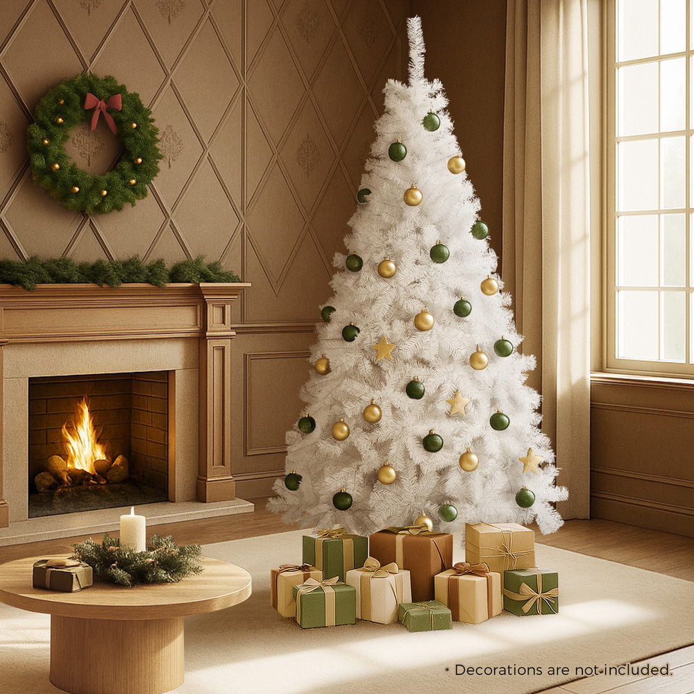 Tinseltown White Christmas Tree 2.4M 8FT 1225Tips