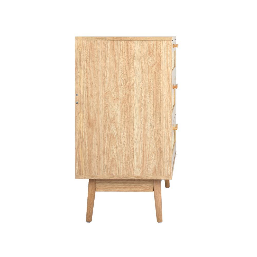 3 Chest of Drawers Clothes Storage Rattan