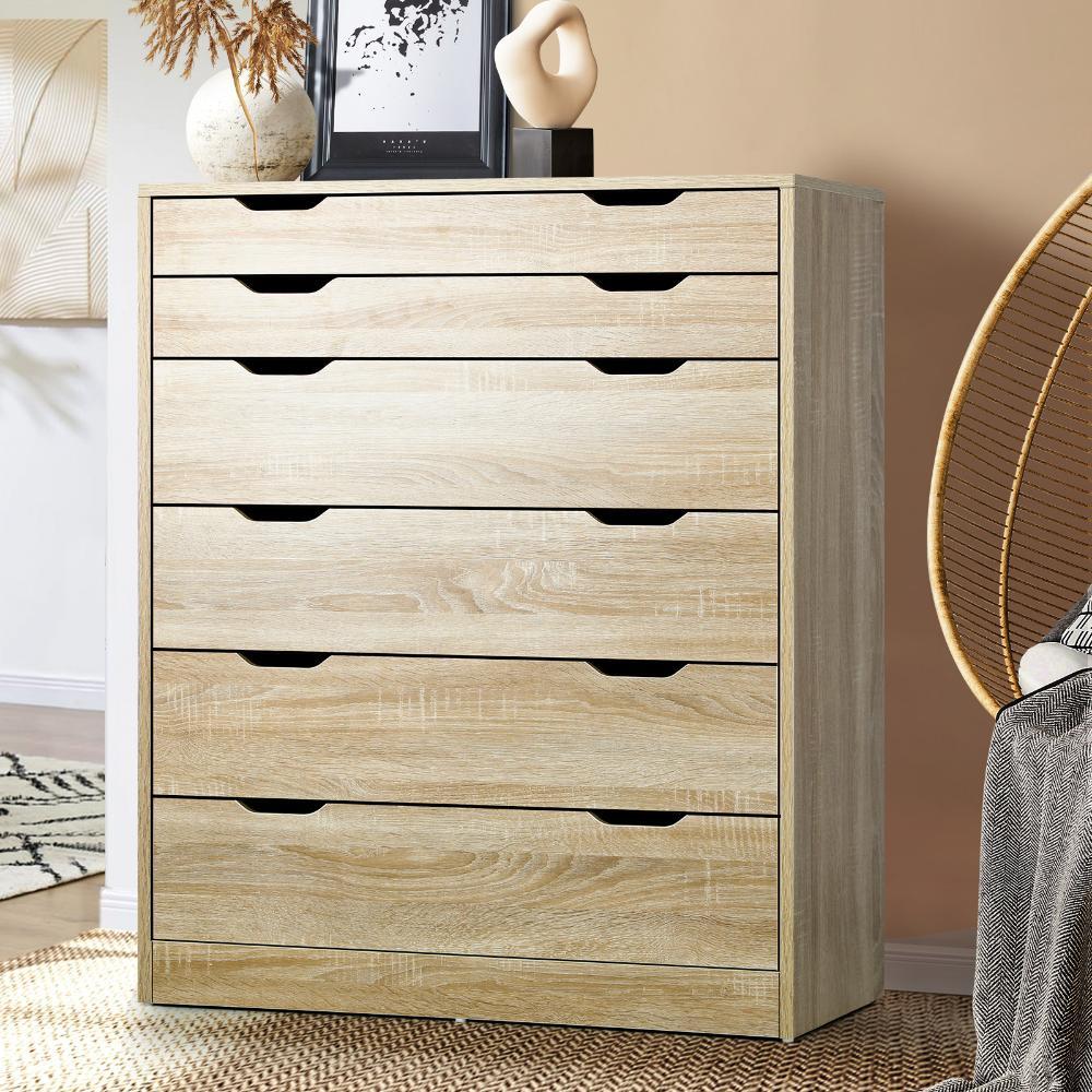 6 Chest of Drawers Tallboy Wooden