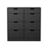 8 Chest of Drawers Tallboy Cabinet Bedroom Storage Black