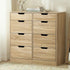 8 Chest of Drawers Tallboy Cabinet Bedroom Storage Natural