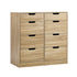 8 Chest of Drawers Tallboy Cabinet Bedroom Storage Natural