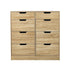8 Chest of Drawers Tallboy Cabinet Bedroom Storage Natural