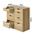 8 Chest of Drawers Tallboy Cabinet Bedroom Storage Natural