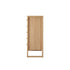 Chest of Drawers 5‑Drawer Tallboy – Natural Woodgrain Bedroom Storage