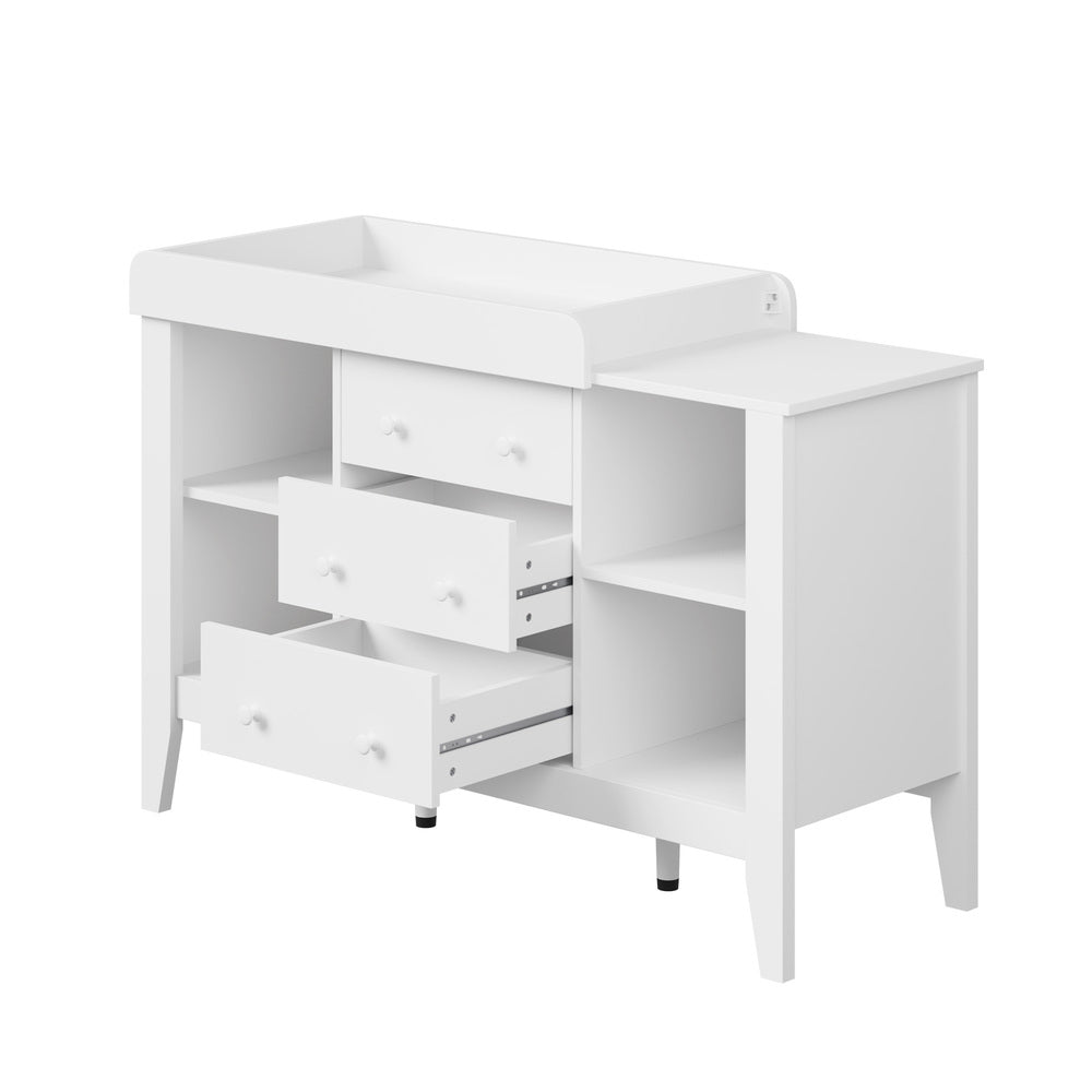 Oikiture Baby Changing Table Chest of Drawers Cabinet Nursery Furniture