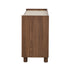 Oikiture 6 Drawer Chest of Drawers Storage Cabinet Handle-Free Walnut